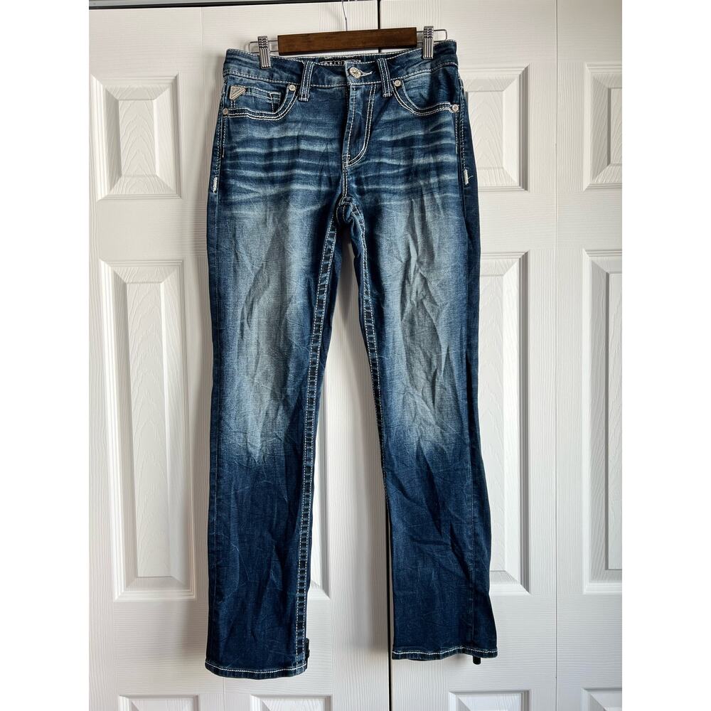 Salvage Supply Company Mayhem Boot Regular Fit Buckle Blue Jeans 30X32